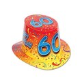 Beistle Co DDI 1908103 Happy 60 Birthday Hi-Hat Case of 25 66211-60